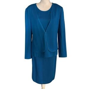 St John Collection Size S 8 Three 3 Piece Knit Skirt Set Shell Cardigan Wool